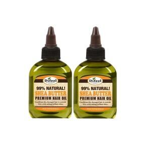 2 Pack Difeel Shea Butter Premium Natural Hair Oil 2.5oz each